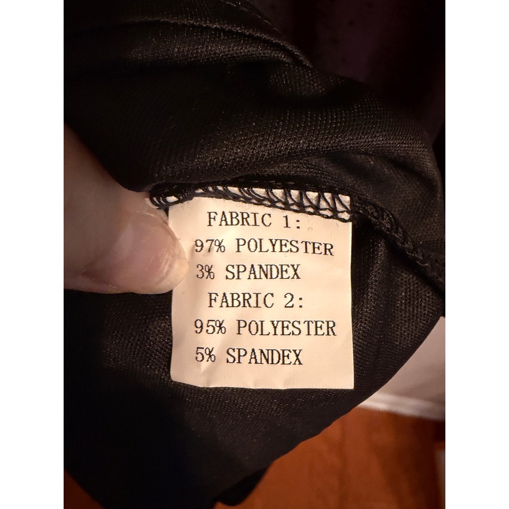 Bloomchic Black Eyelet Corset Midi Dress Hook & Eye Front Size 16 Sleeveless - Picture 10 of 10